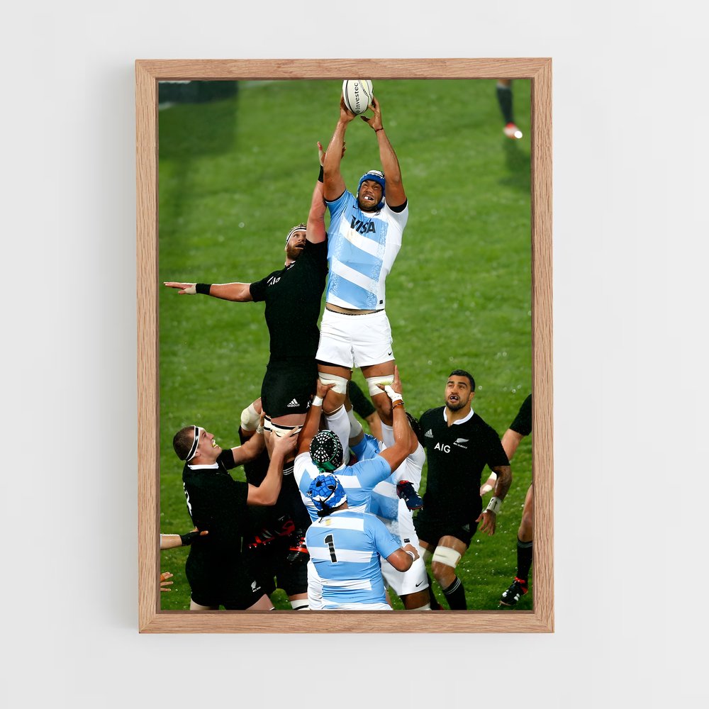 Poster Argentins en Action – affiche Rugby (vue 4)